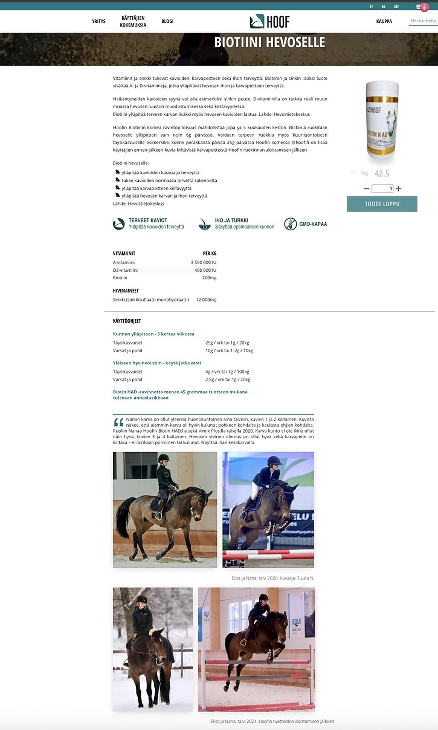 Tuotesivu — digitaalinen myynti 2